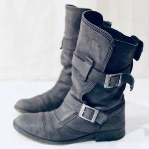Superdry Leather moto boots